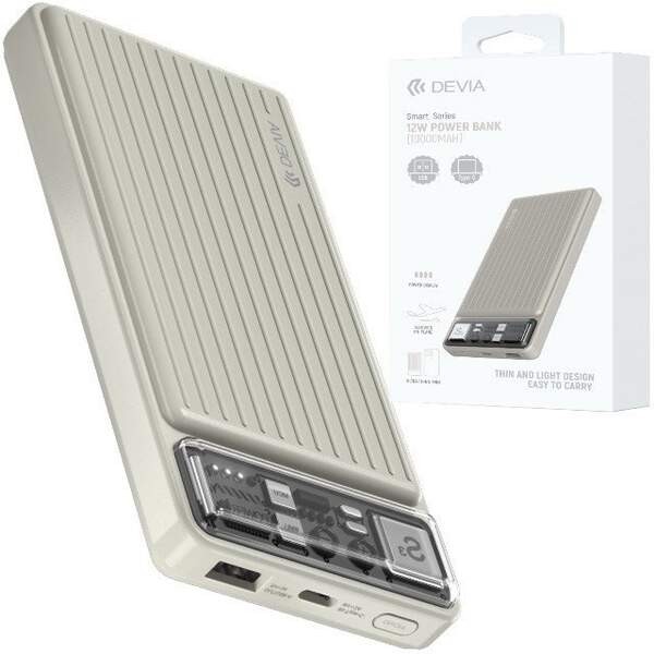 Зовнішній акумулятор DEVIA Smart Series 12W (10000mAh) (шт)
