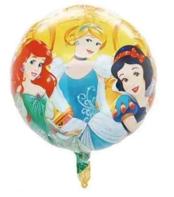 Фольгована кулька  Коло Принцеси 22", ціна за уп.-10шт (14714) (шт)