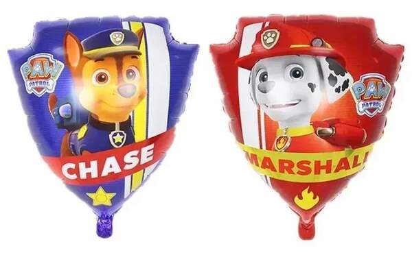 Фольгована фігура «Щенячий патруль щит» 50 см, ціна за уп.-10шт (01688) (шт)