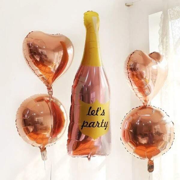 Набір фольгованих куль (Китай) "Пляшка шампанського Let's Party" 
(05964) (шт)