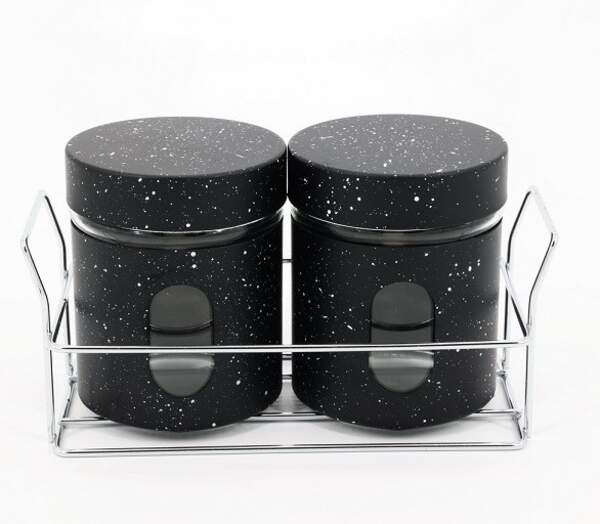 1746  Набір ємностей 2 шт з підставкою (шт)