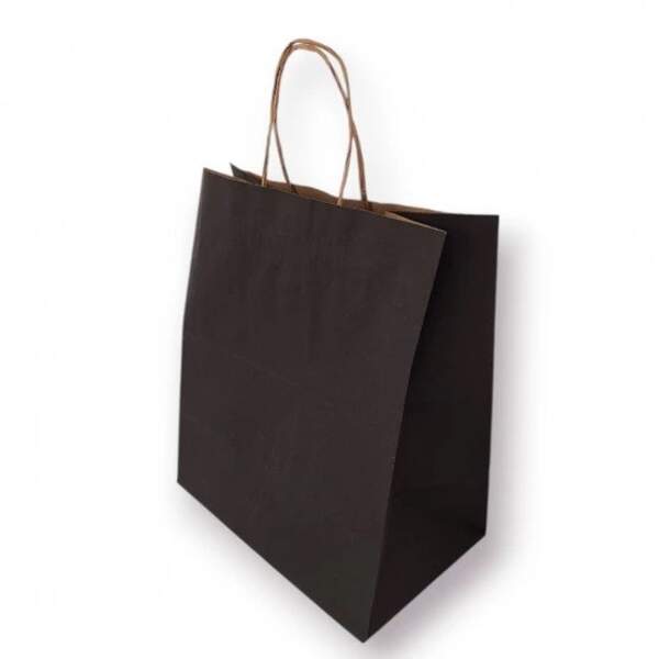 Пакет з ручкою, крафт ЧОРНИЙ, 310*200*350 мм (150 шт\ящ) (шт)
