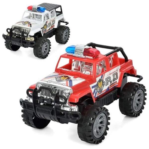 Джип 2930-31-C1 (100шт) на запуску, 19см, поліція, 2 кольори, в кульці, 19,5-24,5-12см (шт)