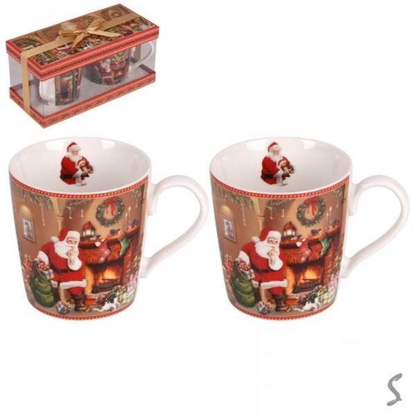 Чайний набір "New Year's gifts" 2пр/наб 370мл (2чашки) R36287 (18наб) (шт)