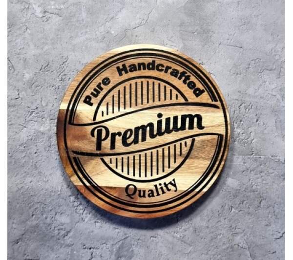 Дошка обробна Premium quality кругла (акація) 20*20*1,5см 8857 (шт)