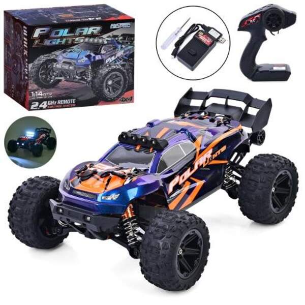 Машина HS14321 (3шт) р/к2,4G, 33см, 1:14, світло, корпус не б'ється, амортизатори, гумові колеса,4х4 (шт)