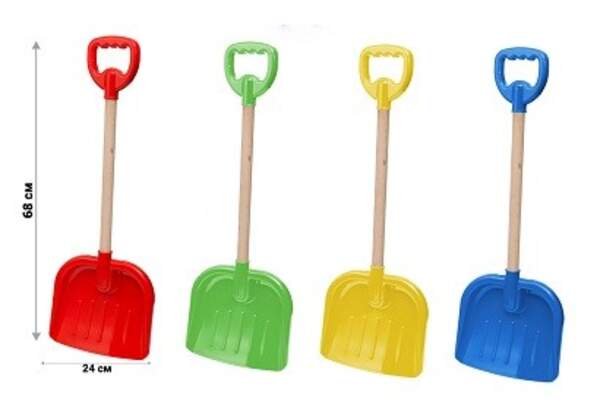 Лопата №3 з дерев'яною ручкою арт. 0153,  Бамсик, Іграшка дитяча (шт)