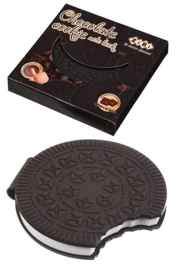 Блокнот CHOCOLATE COOKIE, 90х90мм, 80 арк., нелінований, ароматизована Soft touch обкладинка, KIDS L (шт)