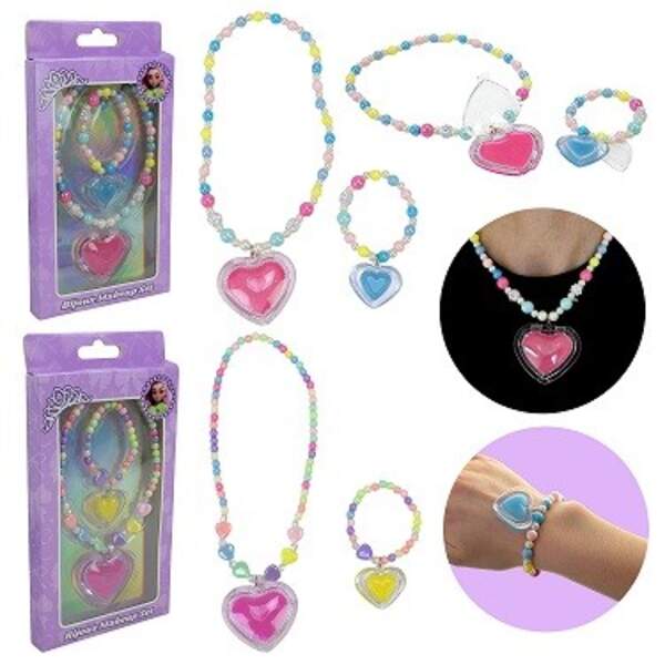 Косметика арт. UKR2416 (36шт/6)   бальзам для губ, буси+браслет короб 20*15*2 2 види, короб. 12*2*23 (шт)