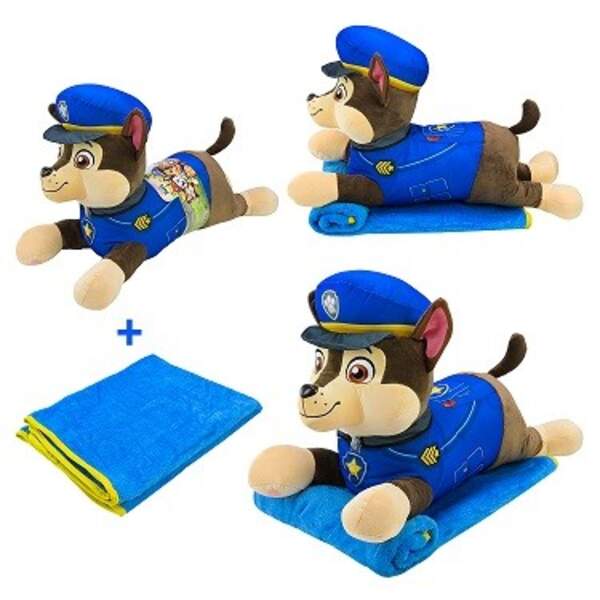 М'яка іграшка з пледом Paw Patrol арт. KH71/001L (6шт) собачка 60*21*36см плед 115х75 см (шт)