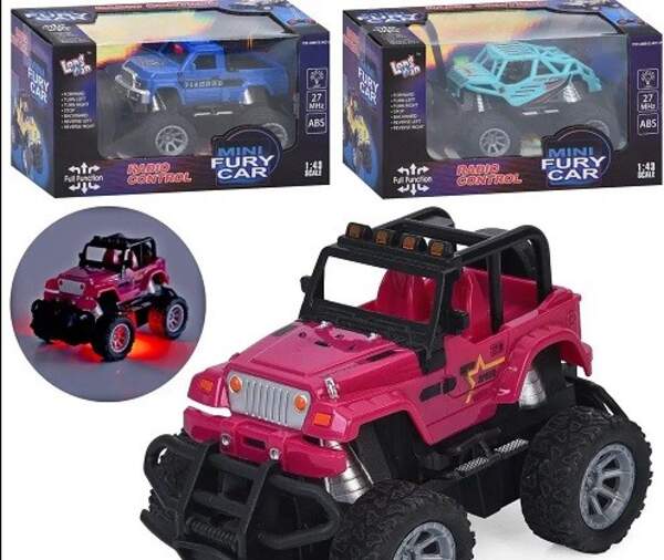 Джип 754-4301A-Y913-41-48A (36шт) р/к, джип, 13,5см, світло, гумові колеса, 3 види, на бат-ці, в кор (шт)