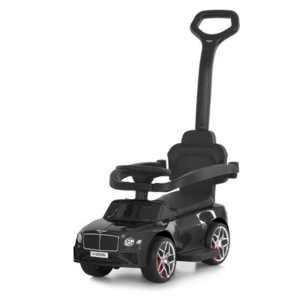 Каталка-толокар M 6252EL-2 (1шт) бат.ручка, муз, світло, шкіра, підсклянник, MP3, BLUETOOTH, чорний (шт)