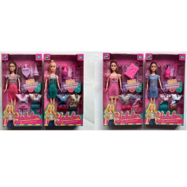 Лялька YL820-31-33 (72шт) лялька з вбранням, 27см, плаття 2шт, аксесуари, 4 види, в кор-ці, 19-33-5с (шт)