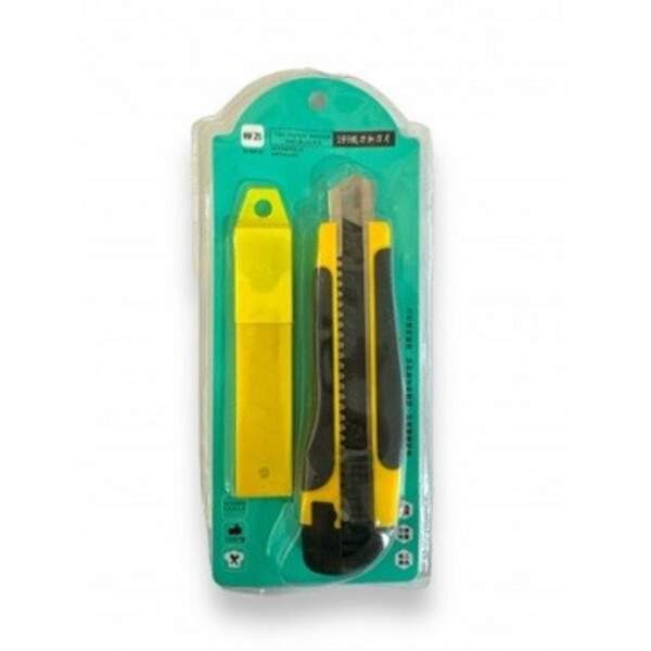 Набір канц. ніж+1лезо на листі.(4*16,5)см12шт в упак. №523-8 (300) (шт)