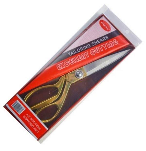 Ножиці №GH-105 (№С-10,5) для кравця метал. золото. в кор.26,5см 10,5д 12шт в упак (96) (шт)