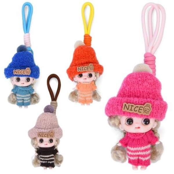 Аксесуар для сумки 113-7 (80шт) 13см, лялька, 9см, 4 види, у пакеті, 10-10-4см (шт)