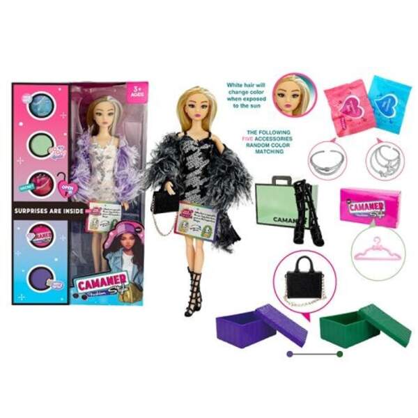 Лялька KQ200A (30шт) 29см, шарнірна, аксесуари-сюрприз (прикраси, взуття, сумка), 2 види, в кор-ці, (шт)