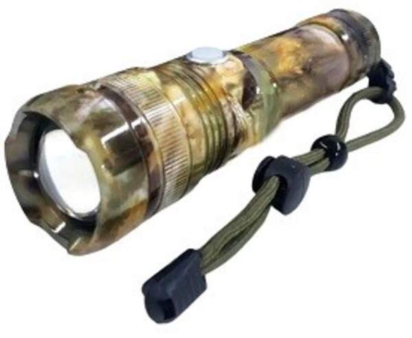 RB  264  Ліхтарик ручний  металевий, протиударний + ЗУМ/80 (шт)