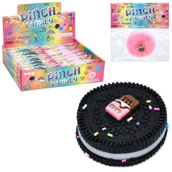 Іграшка MS 4581 (192шт) антистрес, печиво, 6см, TPR, у пакеті, 16шт(2 кольори) в дисплеї, 27-21,5-7с (шт)