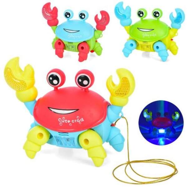 Музична іграшка 776-5 (90шт) краб, ш19см-в14см, музика, світло, ходить, мікс кольорів, на бат-ці, у (шт)