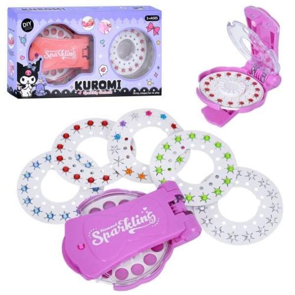 Набір для творчості DM249-132 (60шт) KR, пристрій для кріплення страз, стрази, 2 кольори, в кор-ці, (шт)