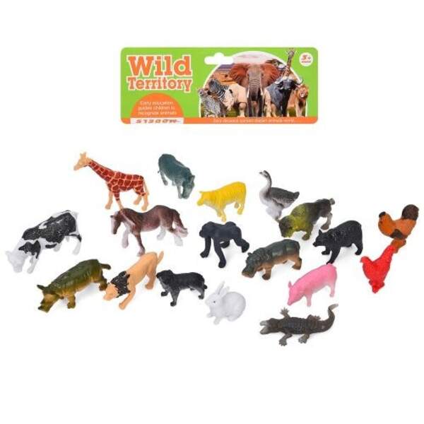 Фігурка B15 (108шт) набір тварин, 18шт, від 4см, у пакеті, 15-17-4см (шт)