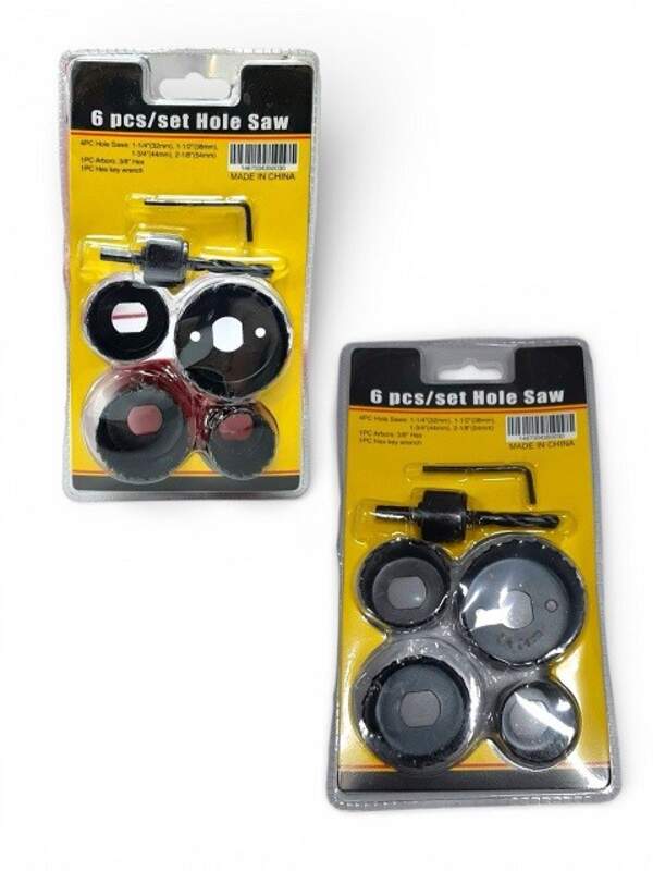 Кільцеві пилки по дереву з вуглецю. сталі 6шт на наб.(3,2-3,8-4,4-5,4)см №KS-6-1 (100) (шт)