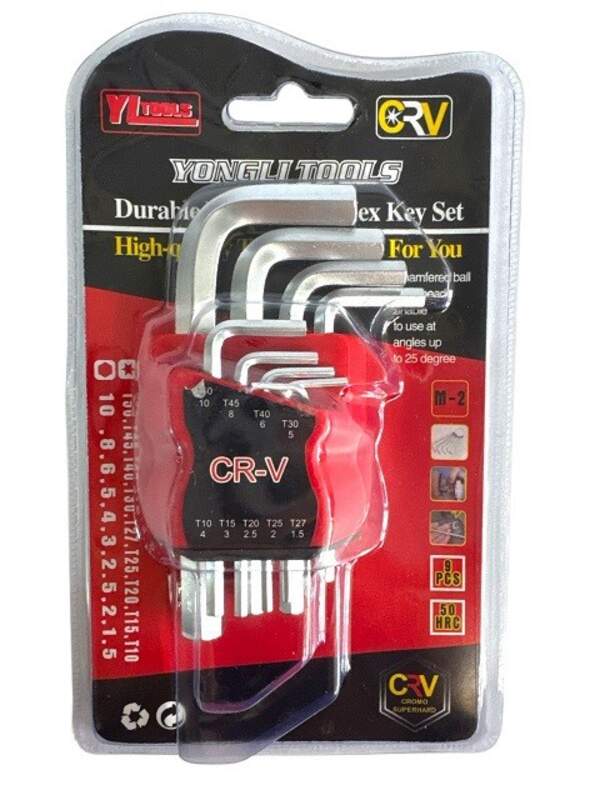 Набір шестигранників металу. 9 предметів на аркуші мал. №S-9-1 (72) (шт)