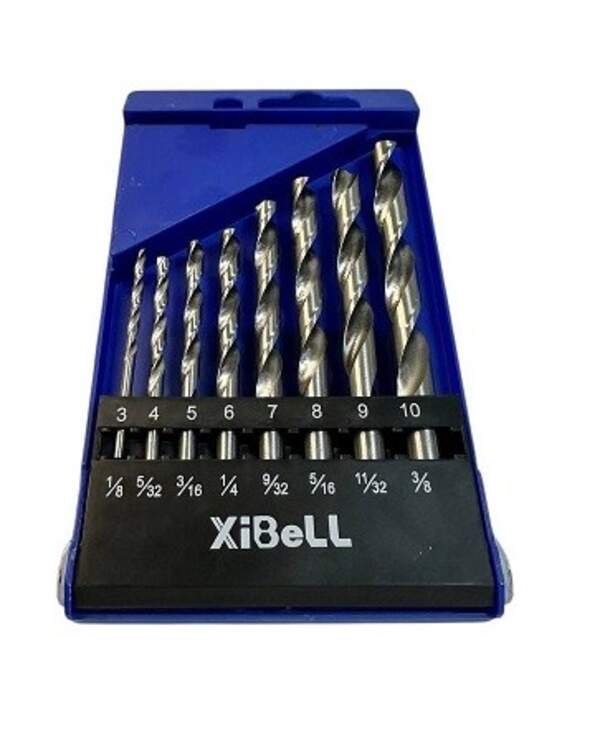 Набір свердл для металу зі швидкорізальної сталі 8розм. у наб. (3-10)мм №CM-8-HSS (100) (шт)