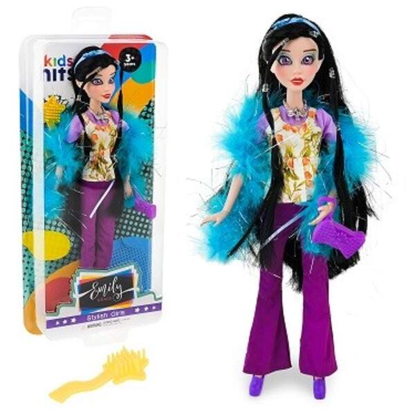 Лялька Emily Grace арт. KH24/005 (12шт)  в стильному вбранні, у стилі 60 років, аксес, короб. 16,4*3 (шт)