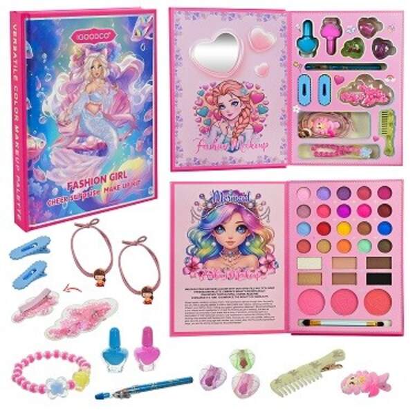 Набір косметики арт. IG3172 (72шт/6)  лак, помада, олівець, аксесуари для волосся, тіні, пензлик кор (шт)