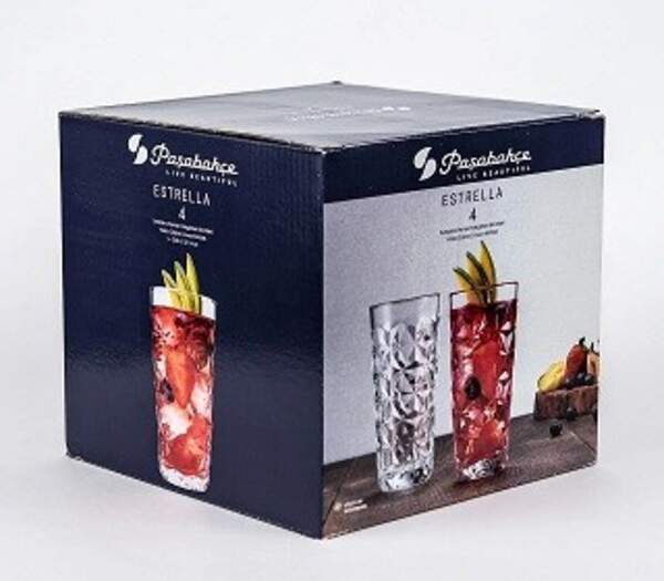 Естрелла склянка д/коктейлю v-360мл (под.уп.) н-р4шт 520605 (шт)