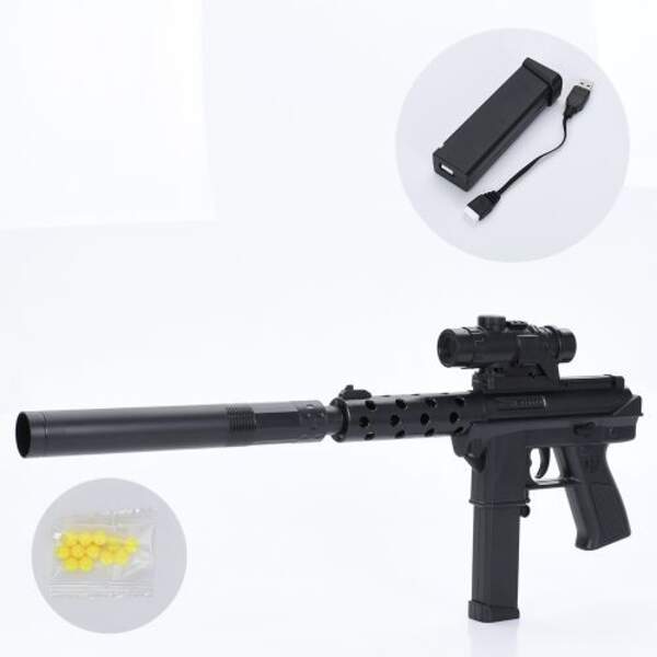 Автомат 2050-1 (18шт) 57см, акум, пластикові кулі, USBзадне, у пакеті, 21-45-5см (шт)