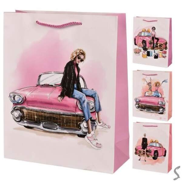 Пакет подарунковий паперовий M "Girls" 26*32*10см R98457-M (480шт) (шт)