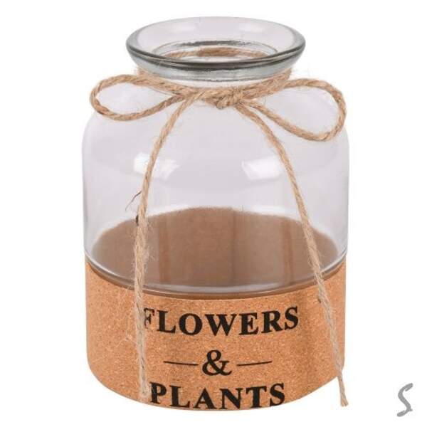 Ваза скляна "Flowers&Plants" 7*15см R35673-W (40шт) (шт)