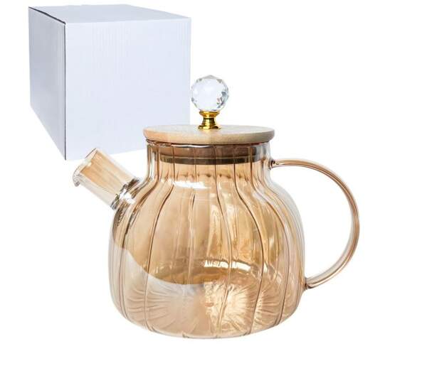 Чайник-заварник 1л Yantar 3 з бамбуковою кришкою 767-6 (шт)