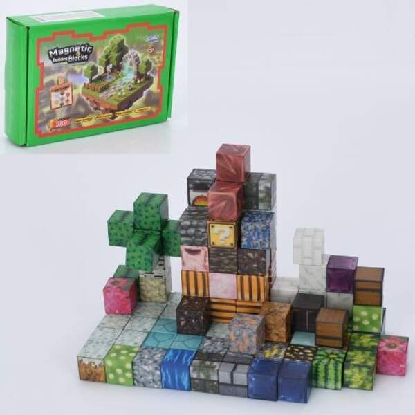 Конструктор 5803 (12шт) магнітний, куб 2см, 100дет, в кор-ці, 20-13-4,5см (шт)