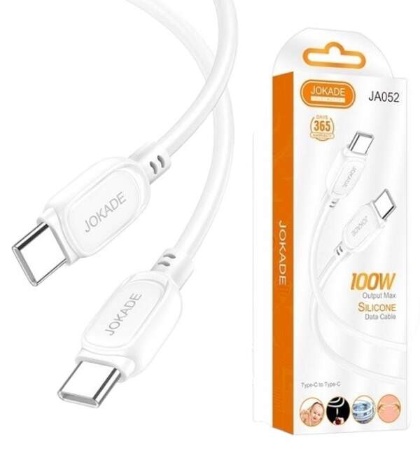 Кабель JOKADE JA052 PD100W (Type-C to Type-C) білий (шт)
