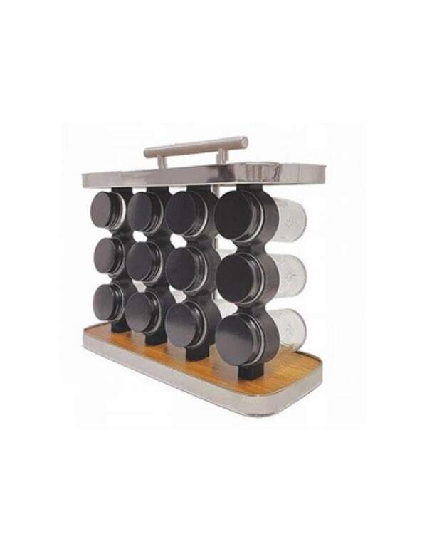 Спецівниця на дерев. підставці "Perfect" 12шт/наб 28*12*23.2см 10356 (8наб) (шт)