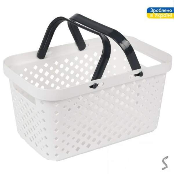 Кошик із ручкою "Комфорт" 7.5л 31*19.5*16см PB-987W (10шт) (шт)