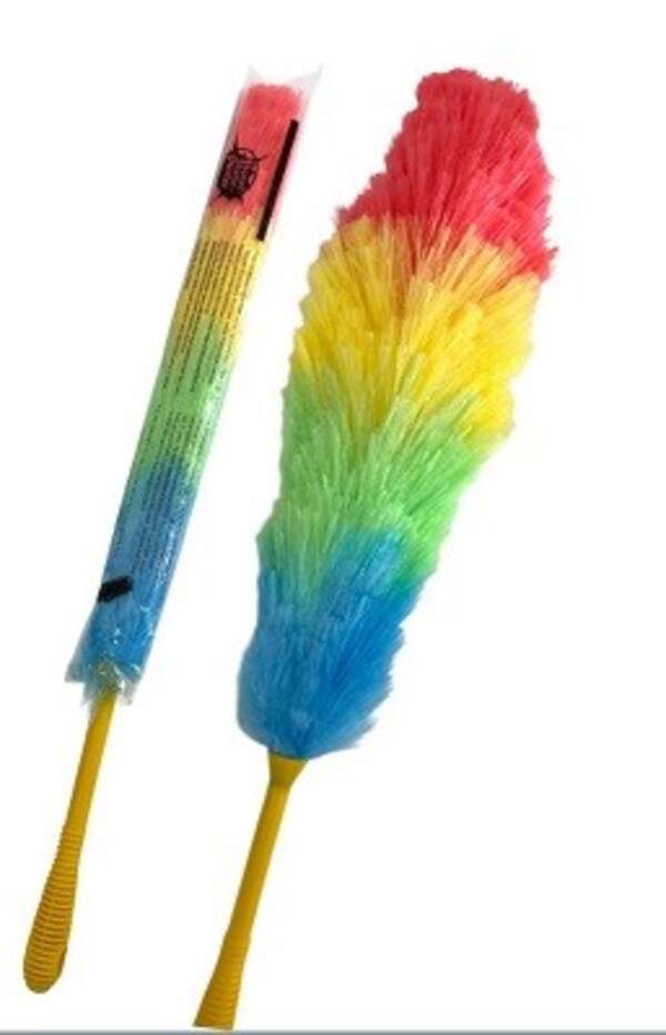 Метелка кольорова. 50гр. з товстим. руч. 62см №6036 (200) (шт)
