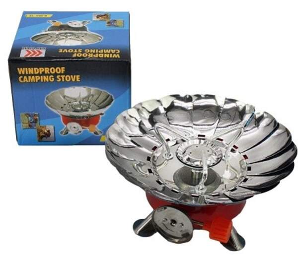 Портативна газова плита №R-200-1 520гр (20*10)см кругл. у чохлі та коробці (36) (шт)