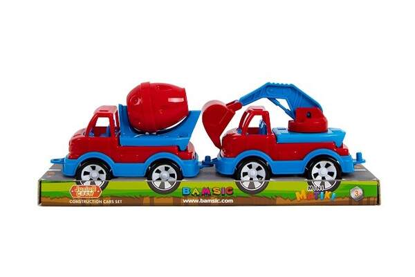 Mini Matiki  планшет 2(бетонозмішувач,эксковатор) арт. 002/9, Набір дитячий, Бамсик (шт)