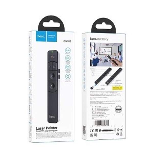 Лазерна указка Hoco GM202 Smart PPT page turning pen Silver (шт)