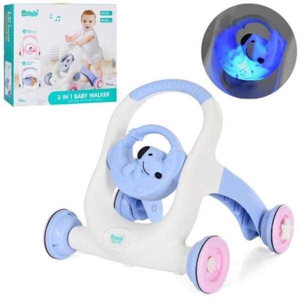 Каталка-ходунки 6191A (6шт) 45-46-53см, 2 кольори, муз., світло, бат., в кор-ці, 52-47-13см (шт)