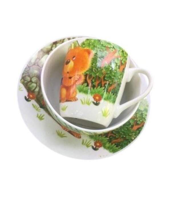 Посуд дитячий "Teddy" 3пр/наб (тарілка,супниця,чашка) 11.5/18см/200мл R40637 (24наб) (шт)