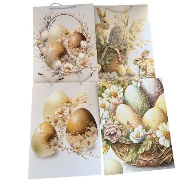 Пакет великодній паперовий M "Retro Easter" 26*32*10см R40811-M (480шт) (шт)