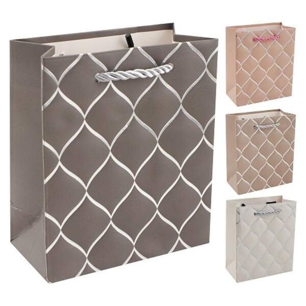 Пакет подарунковий паперовий M "Оrnaments" 26*32*10см R32872-M (480шт) (шт)