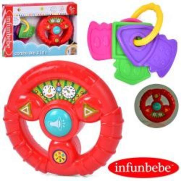 Кермо LS001-010 (12шт) 14,5см, звук, світло, брелок з ключами 12см-прорізувач, на бат-ці, в кор-ці, (шт)