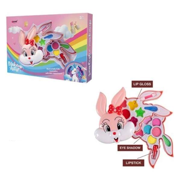 Косметика C8103-5 (36шт) зайчик, 2 яруси, тіні, пензлик, помада, в кор-ці, 30-20,5-5,5см (шт)